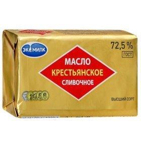 Масло Экомилк сливочное крестьянское, 180 гр., обертка