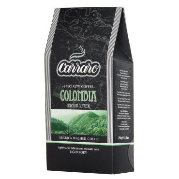 Кофе Carraro Colombia Arabica 100% молотый 250 гр.
