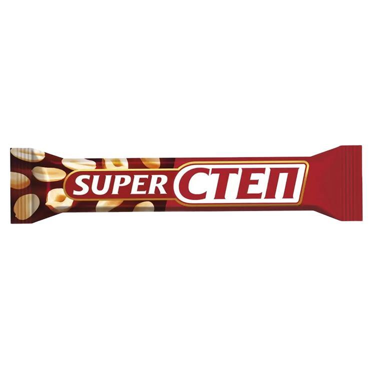 Батончик Super Step нуга арахис карамель 65 гр., флоу-пак