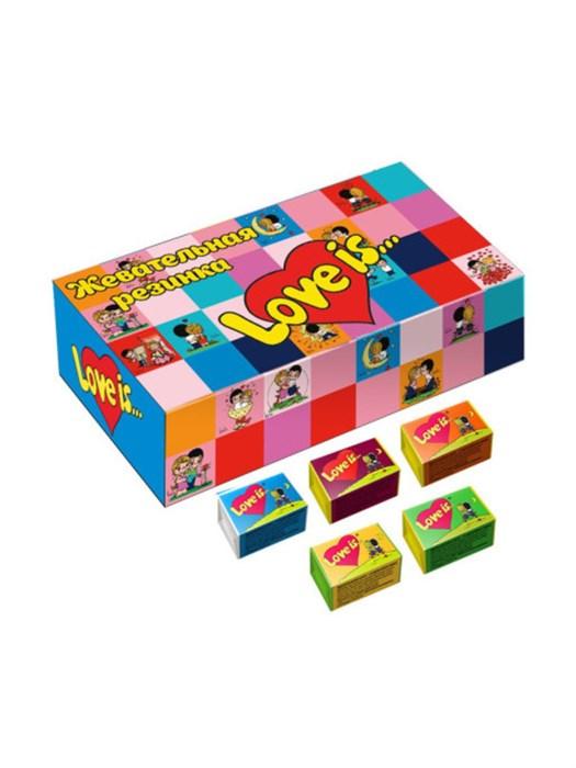 Жевательная резинка Love is... Мозаика ассорти вкусов 4,2 гр., обертка