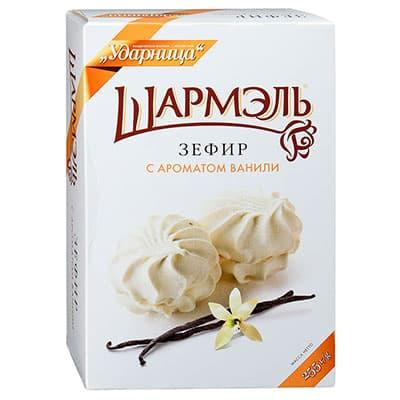 Зефир Шармэль ванильный 255 гр., картон