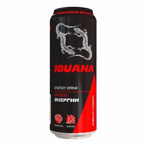 Напиток энергетический IGUANA тропические фрукты 500 мл., ж/б