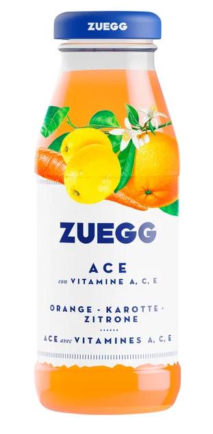 Напиток Zuegg Bar сокосодержащий Апельсин морковь лимон с витаминами A, C, E 200 мл., стекло
