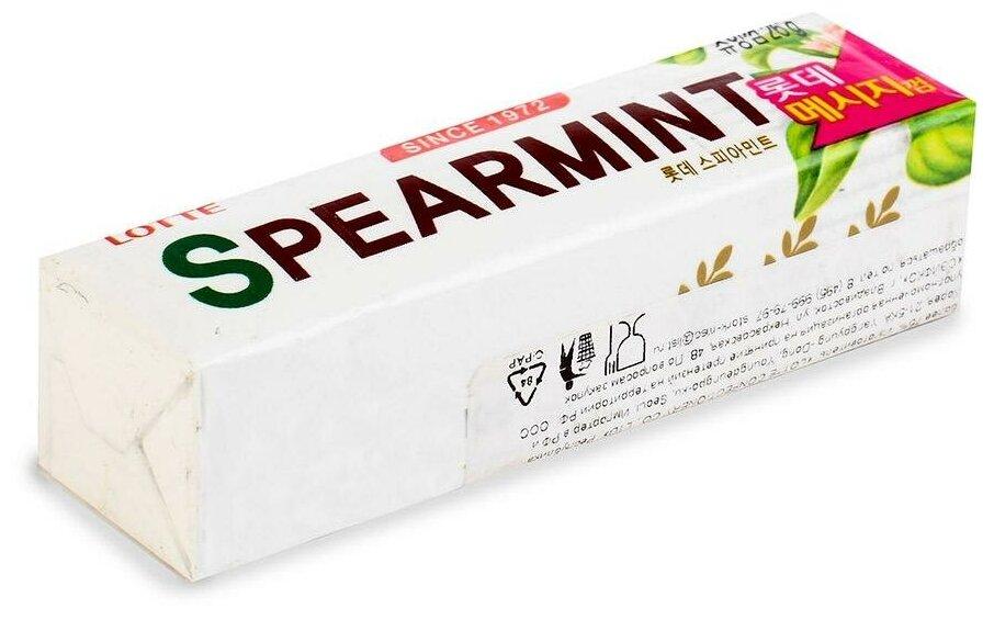 Жевательная резинка Lotte Spearmint 13.5 гр., обертка фольга/бумага