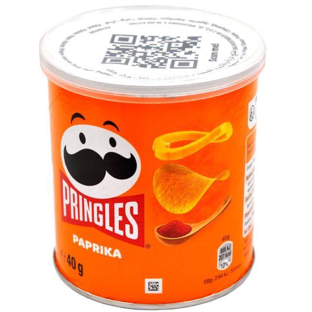 Чипсы картофельные Pringles Паприка 40 гр., туба