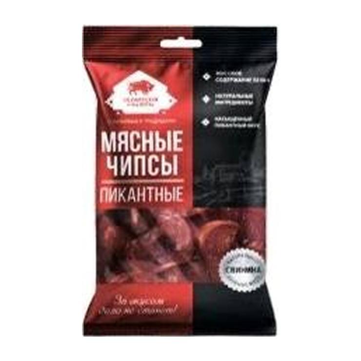 Чипсы Белорусские рецепты мясные пикантные 50 гр., флоу-пак