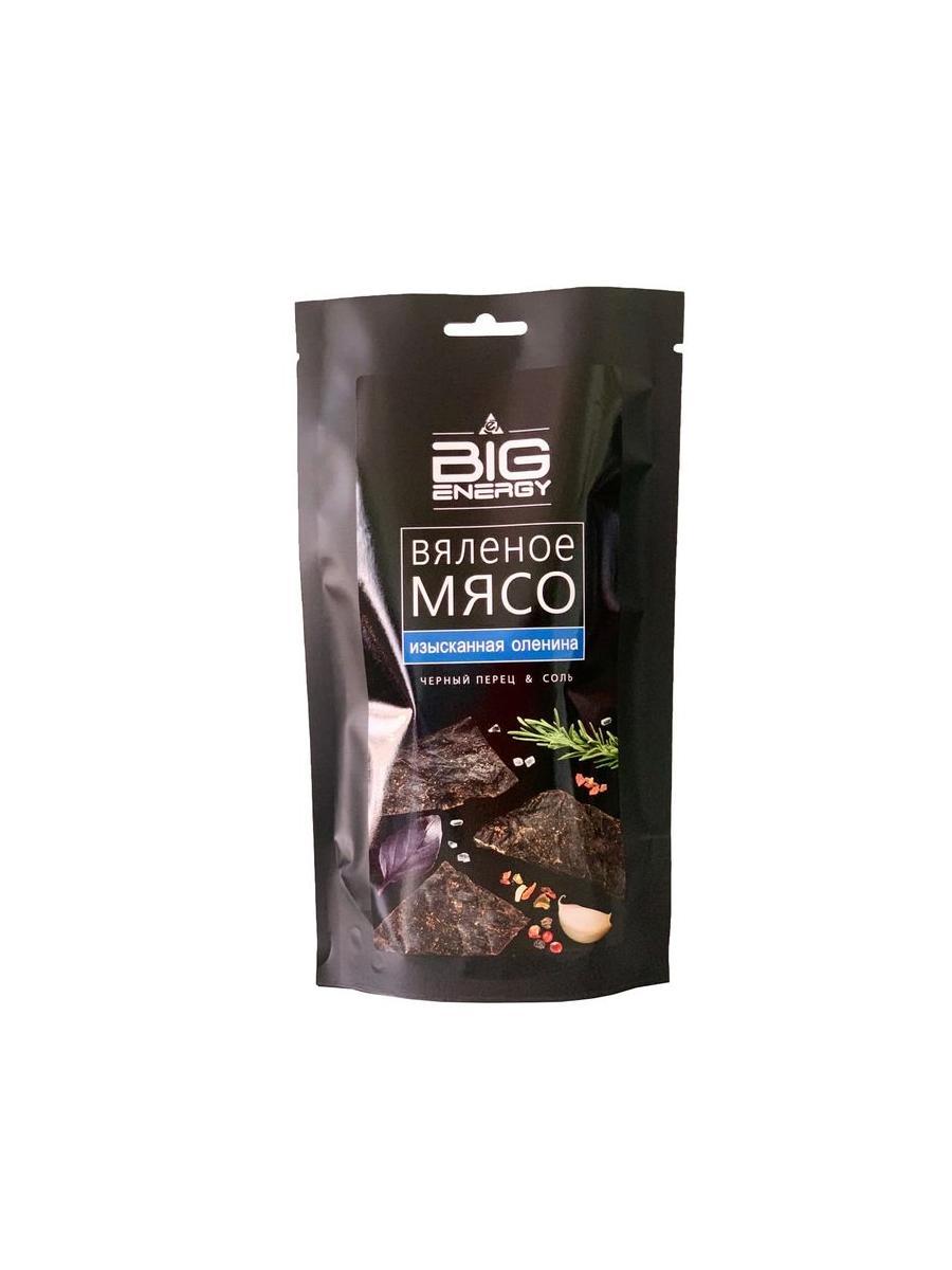 Мясо Big Energy из оленины вяленое 50 гр., дой-пак