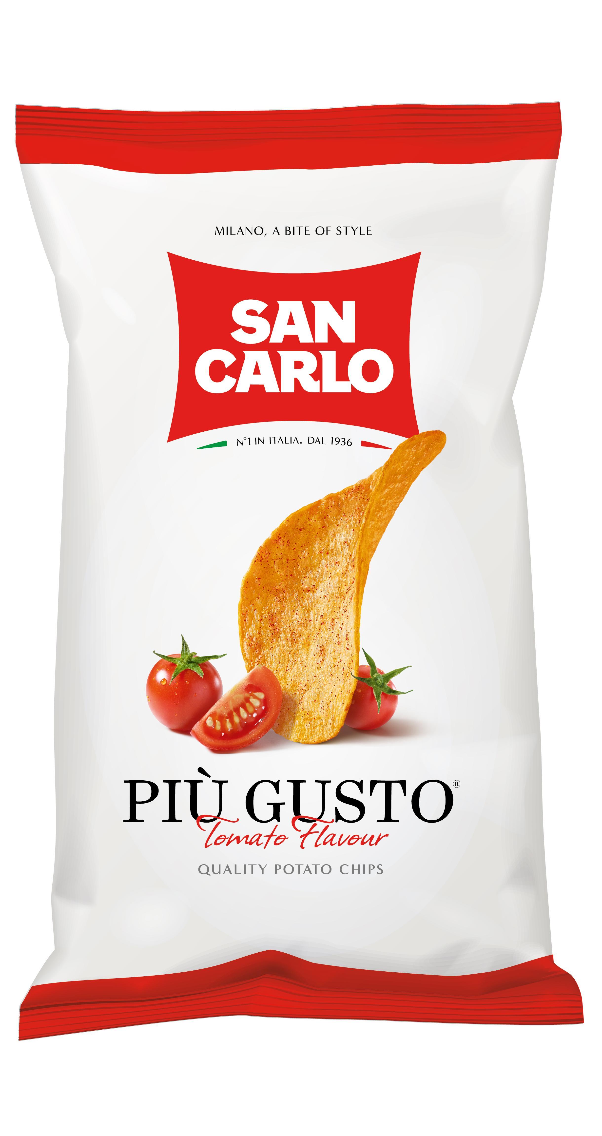 Чипсы San Carlo piu gusto паприка, 150 гр., флоу-пак