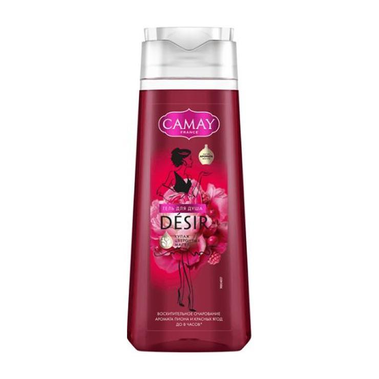 Гель для душа Camay пион и красные ягоды парфюмированный 250 мл., ПЭТ