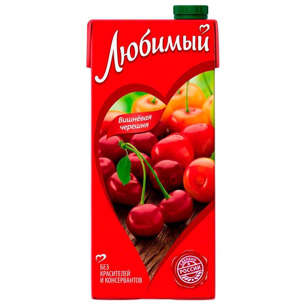 Нектар Любимый яблоко-вишня-черешня, 950 мл., тетра-пак