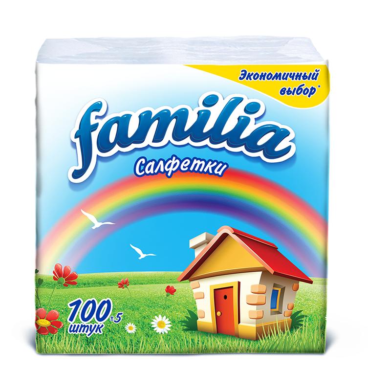 Салфетки, 24*23 100 шт., Familia,  пленка