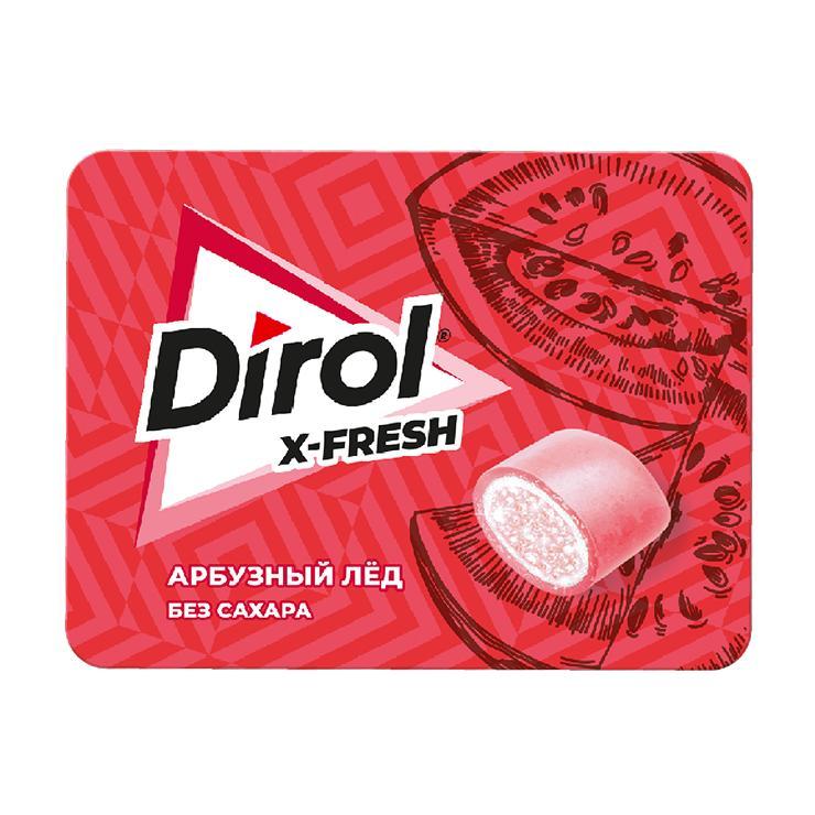 Резинка жевательная Dirol X-Fresh арбузный лед без сахара16 гр., картон