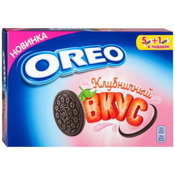 Печенье Oreo с клубникой, 228 гр., картон