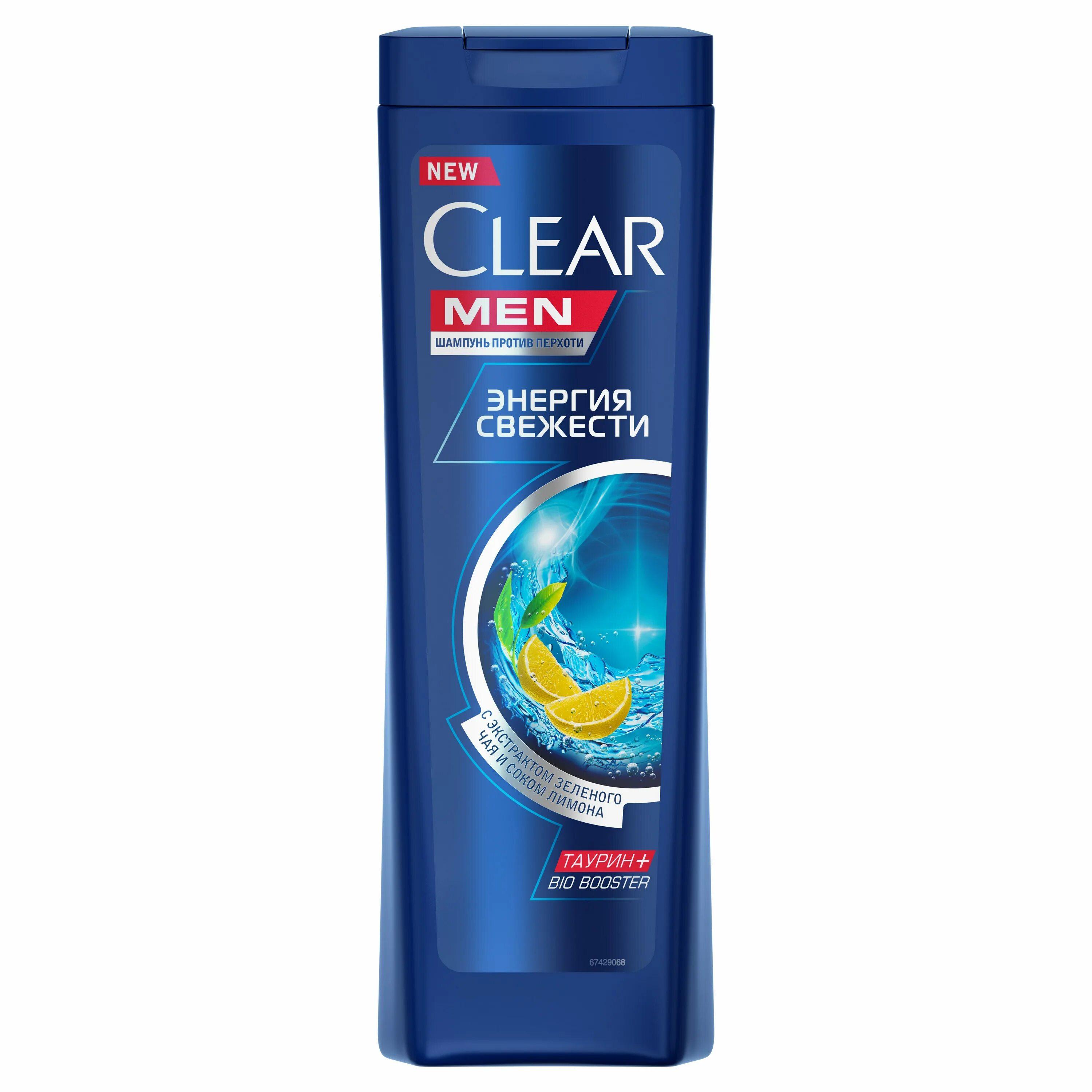 Шампунь Clear Men против перхоти Энергия свежести, 400 мл., флакон