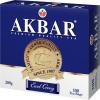 Чай Akbar Earl Grey черный 100 пакетиков 200 гр., картон