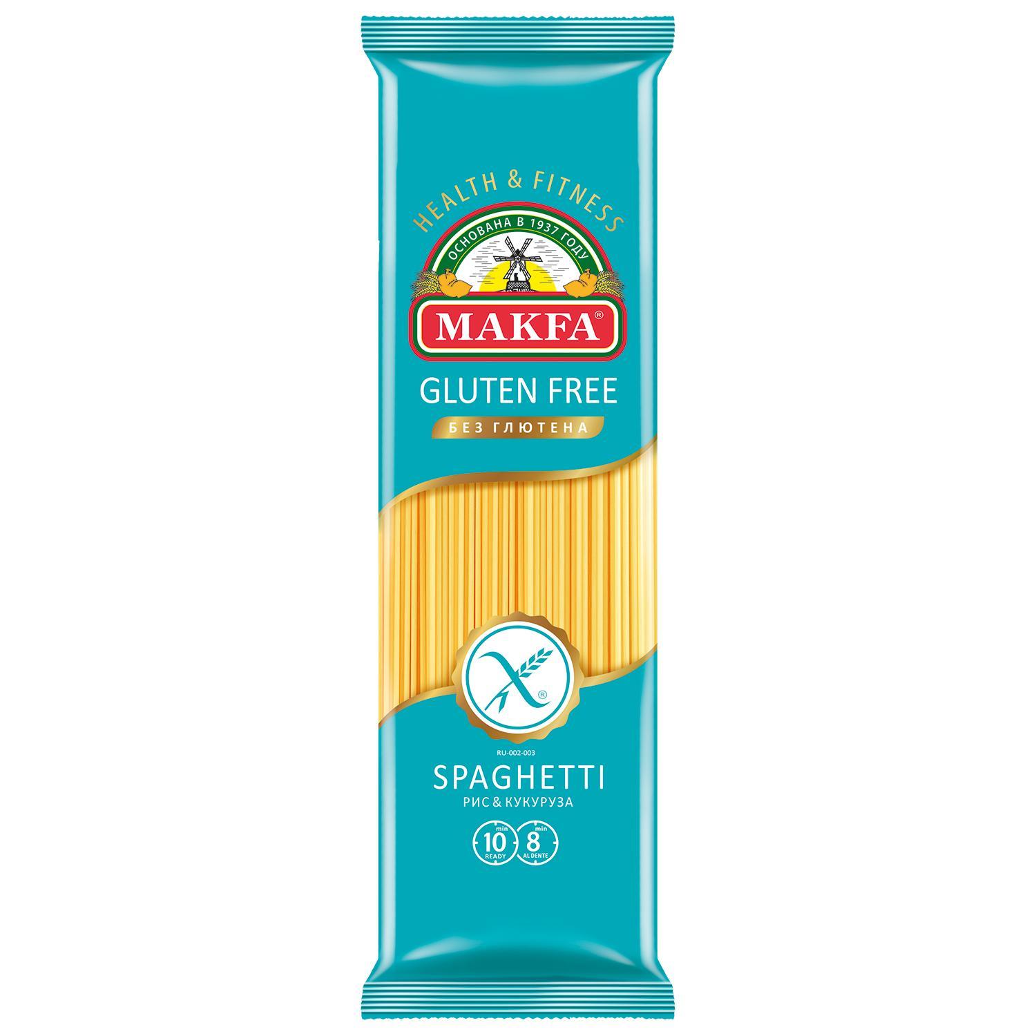 Макаронные изделия Makfa спагетти без глютена, 300 гр., флоу-пак