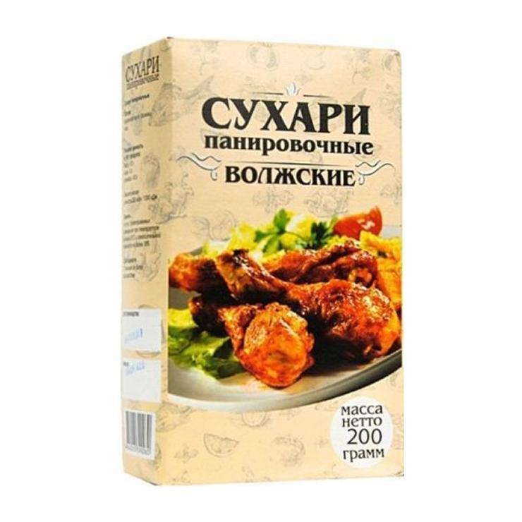 Сухари Волжские панировочные 200 гр., бумага