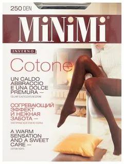 Колготки MiNiMi Cotone 250 den, nero 2 размер