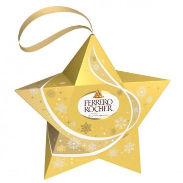 Конфеты Ferrero Rocher Звезда из молочного шоколада, 37.5 гр., картон