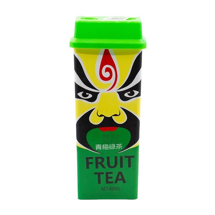 Чай холодный Zhenchun фруктовый со вкусом зеленой сливы и зеленого чая 490 мл., стакан