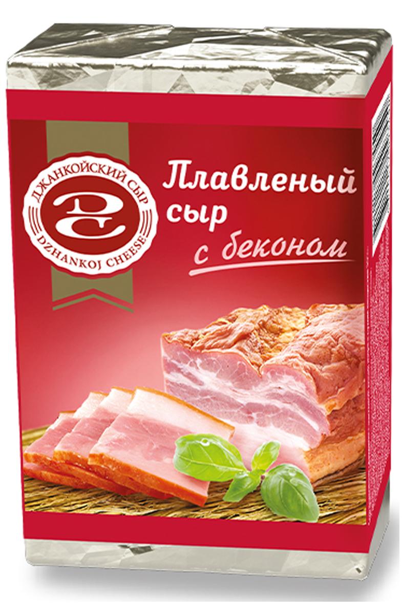 Сыр  плавленный с беконом 50 %, Джанкой, 90 гр., фольга