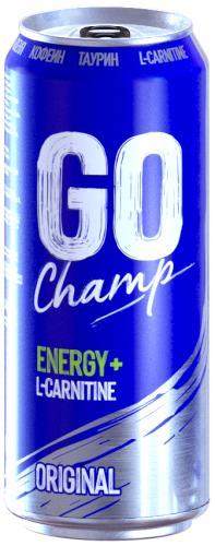 Напиток энергетический Go Champ оригинальный 430 мл., ж/б