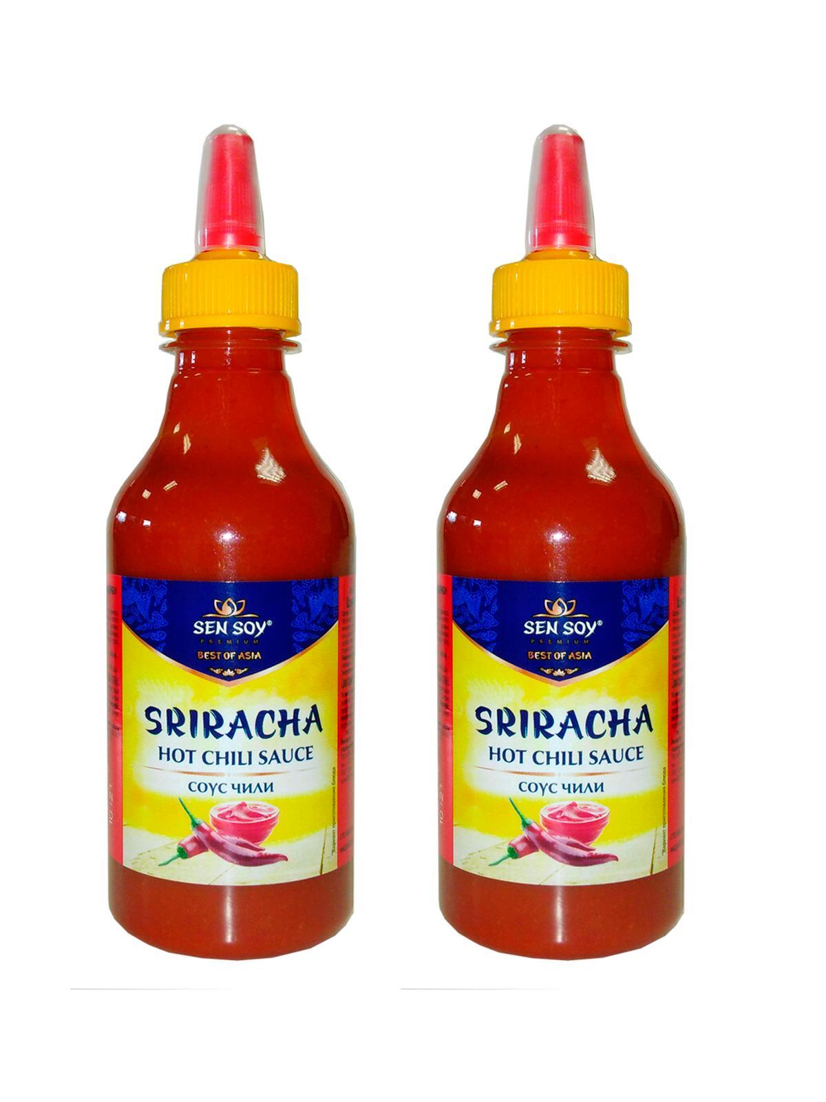 Соус Sen Soy Sriracha Hot Chili Чили, 310 гр., ПЭТ