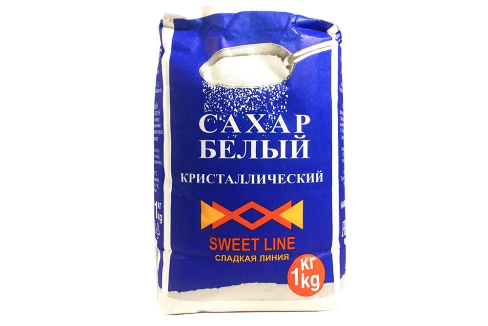Сахар-песок Сладкая линия, 1 кг., бумажная упаковка