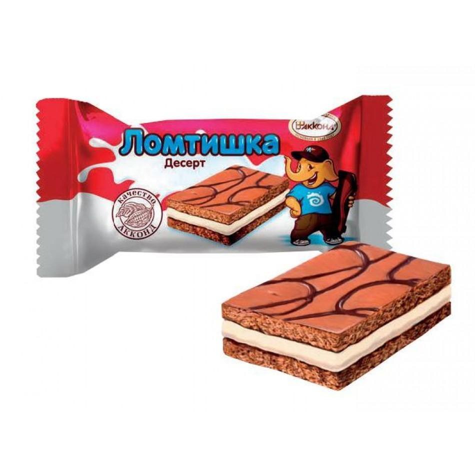 Десерт Акконд Ломтишка карамелизированное молоко,2 кг., флоу-пак купить ...