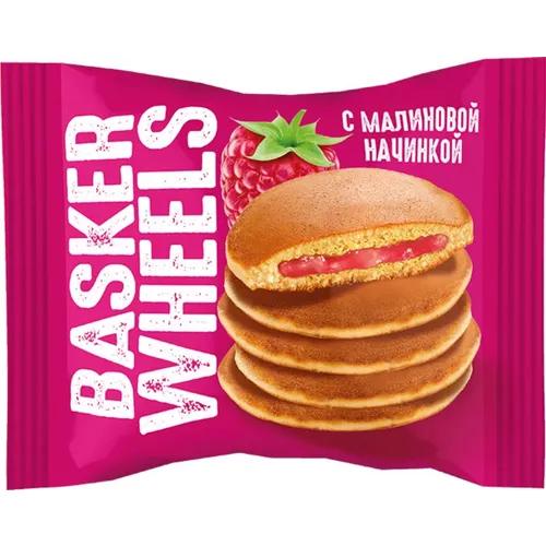 Панкейк Basker Wheels Pancake c малиной 36 гр., флоу-пак