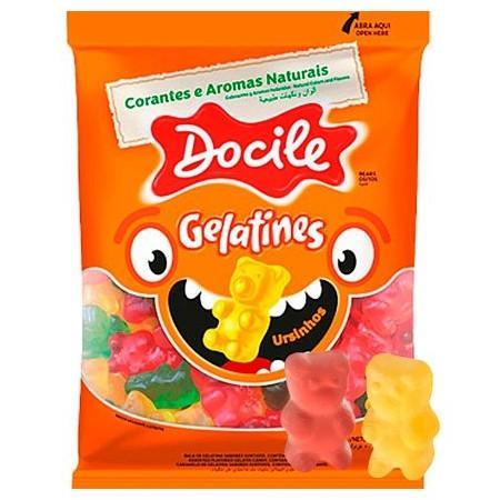 Мармелад жевательный Docile Gelatines natural fruits bears фруктовые медвежата 80 гр., флоу-пак