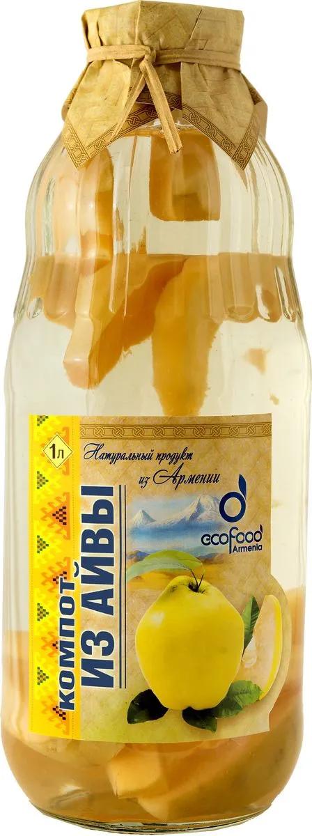 Компот EcoFood из айвы 1 л., стекло