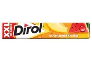 Резинка жевательная Dirol XXL арбузно-дынный коктейль 19 гр., обертка