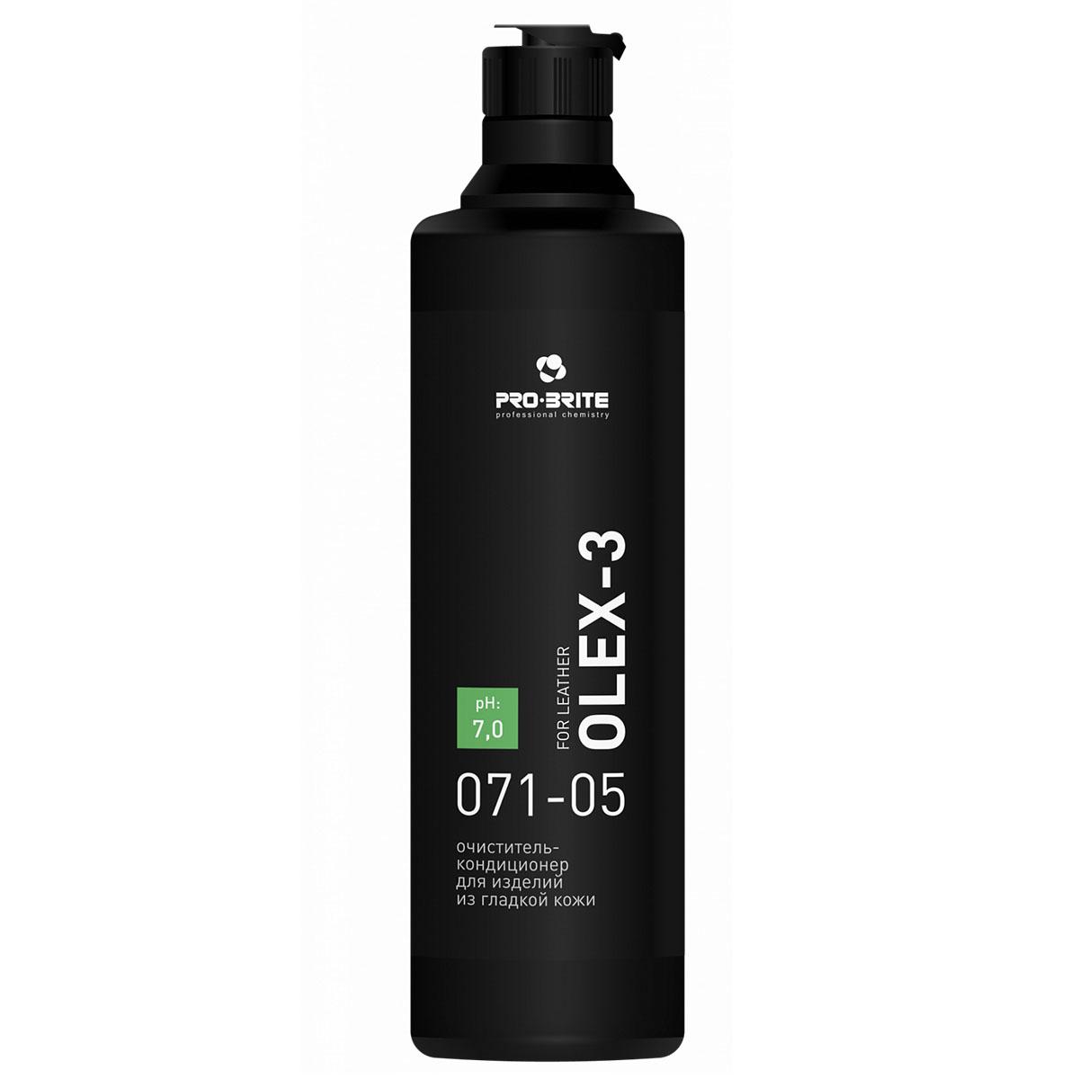 Очиститель кондиционер для изделий из гладкой кожи Pro-Brite Olex-3 20 шт/кор Россия 071-05 500 мл., флакон