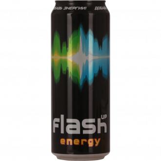Энергетический напиток газированный с кофеином и таурином Flash Up Energy, 500 мл., ж/б