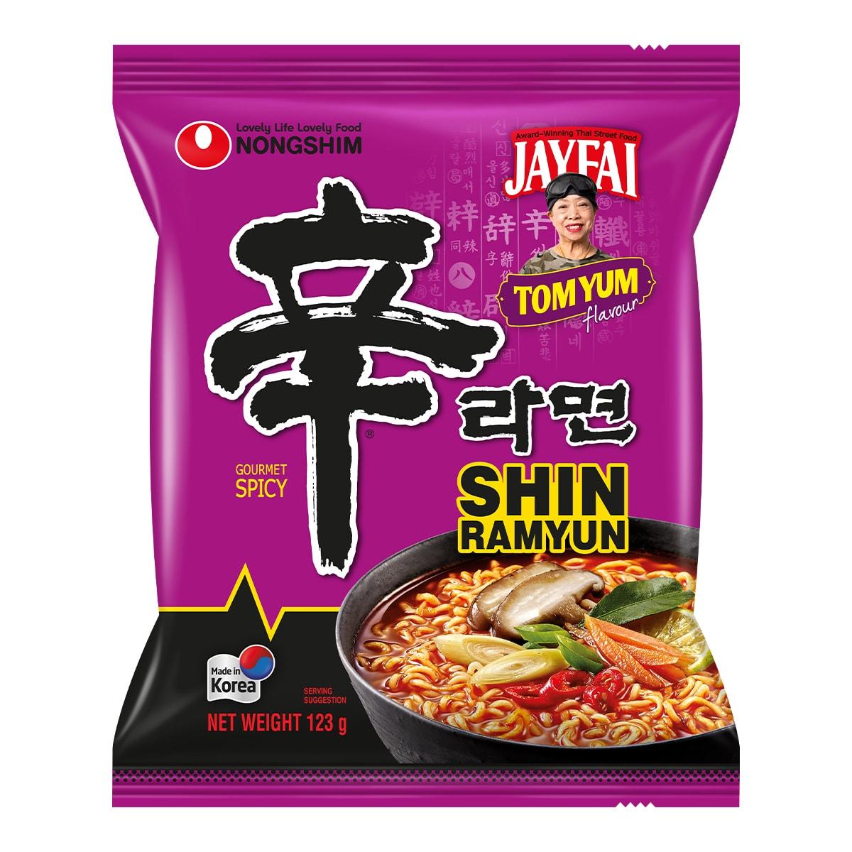 Лапша Nongshim Shin Ramyun со вкусом Том Ям острая 123 гр., флоу-пак