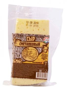 Сметанковый сыр 50% Алтайские сыровары, 200 гр., флоу-пак