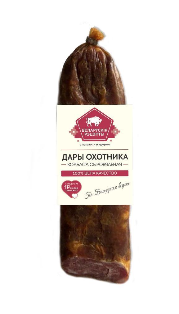 Колбаса Белорусские рецепты Дары Охотника с/в 450 гр., в/у