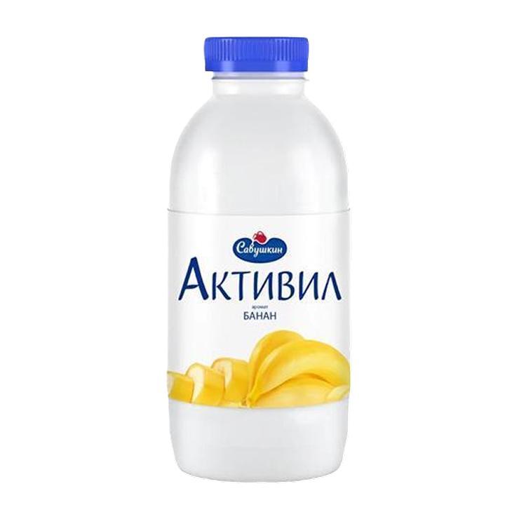 Бионапиток активил Савушкин банан 2% 500 гр., ПЭТ