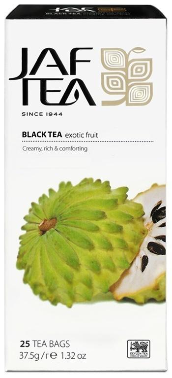 Чай Jaf Tea Exotic fruit чёрный, с ароматом соусап, 25 пакетов, 37.5 гр., картон
