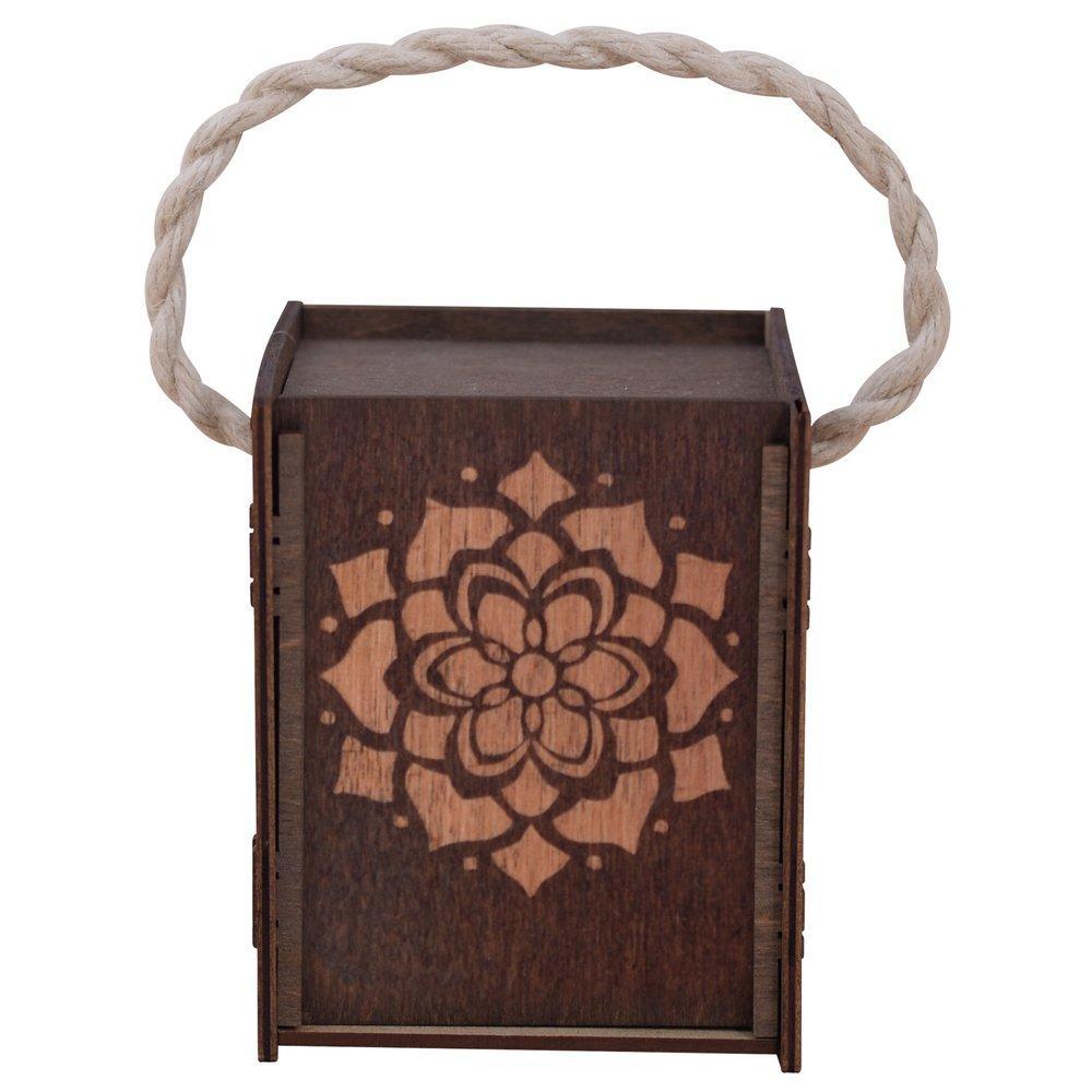 Коробка-пенал Мультидом подарочный цветок 10,3х11х13 см., пакет