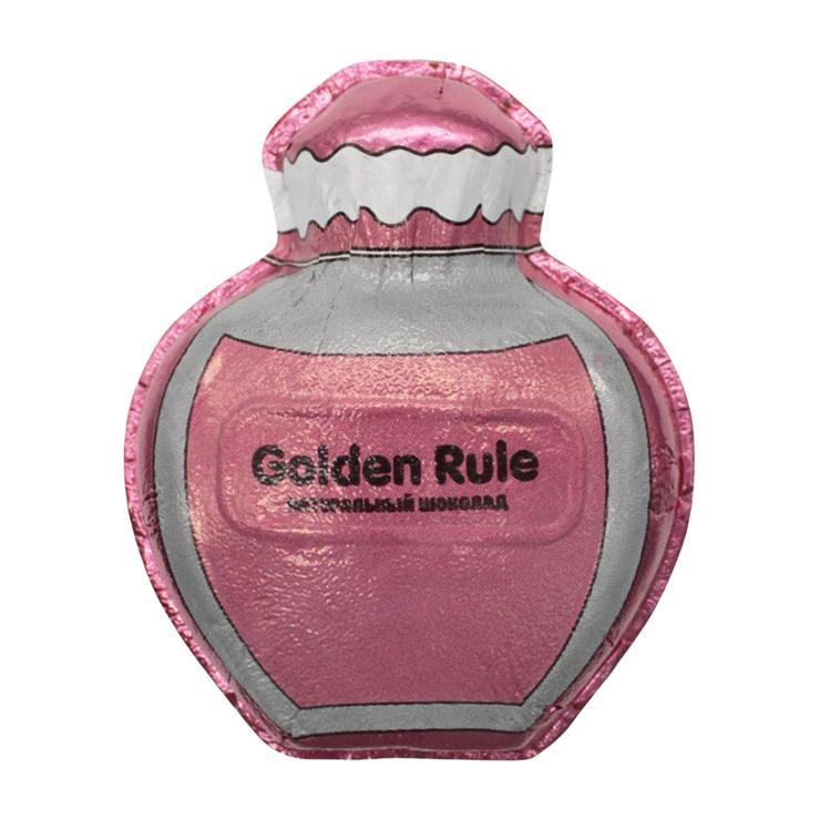Шоколад фигурный Золотое правило Духи Golden Rule 40 гр., обертка
