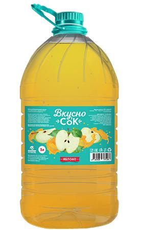 Напиток сокосодержащий Вкусносок яблочный 5 л., ПЭТ