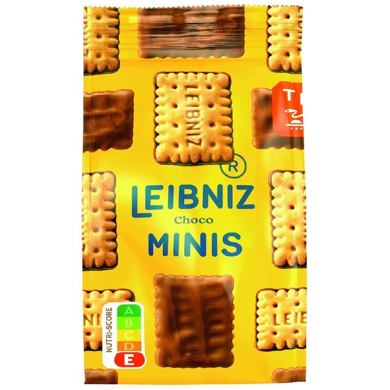 Мини-печенье Bahlsen Leibniz Minis Choco сливочное с молочным шоколадом 100 гр., флоу-пак