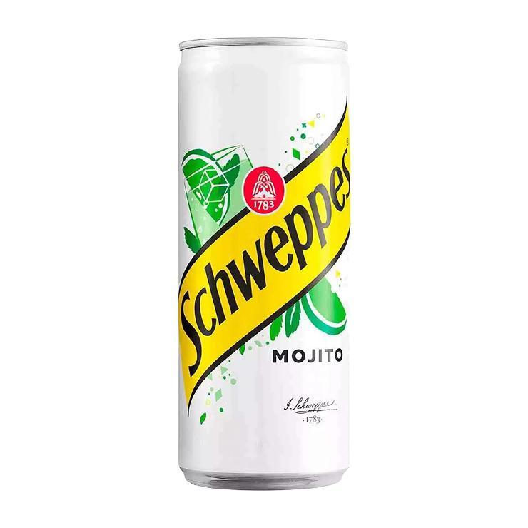 Напиток газированный Schweppes мохито Польша 330 мл., ж/б