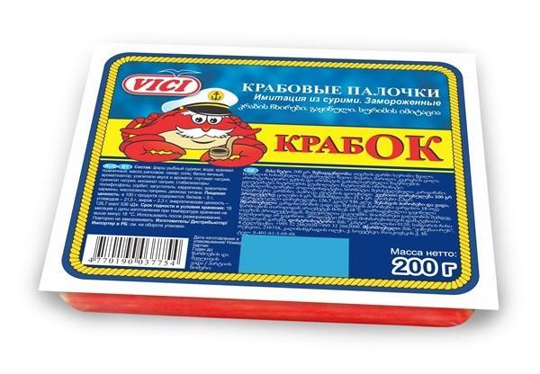 Палочки крабовые Vici Крабок 200 гр., в/у