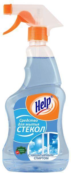 Средство для мытья стекол Help с нашатырным спиртом 500 мл., ПЭТ