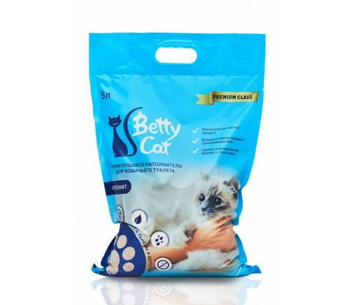 Наполнитель Betty Cat для кошачьего туалета, гигиенический, нейтральный, 5 л