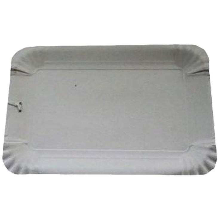 Тарелка одноразовая Мистерия 130x200 мм мелкая белая картон, пакет