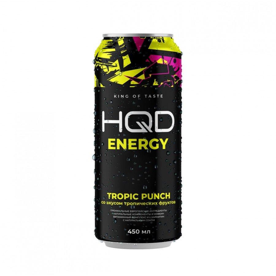 Напиток энергетический HQD Energy Tropic Punch Тропические вкусы 450 мл., ж/б